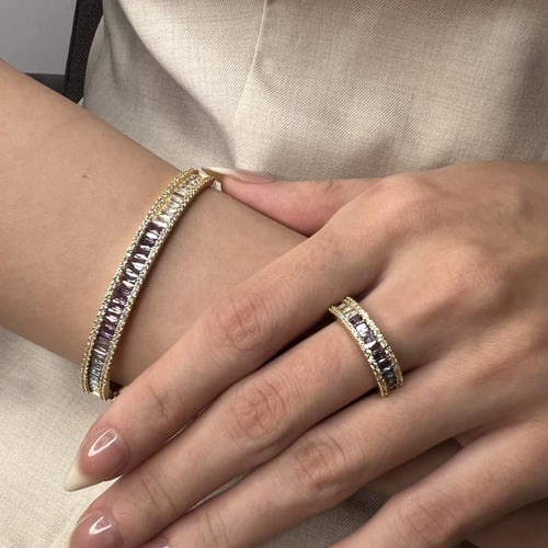 بنجره زريكون مدرج مع خاتم