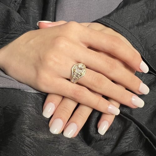 خاتم زريكون مربع