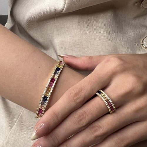 بنجره زريكون مدرج مع خاتم