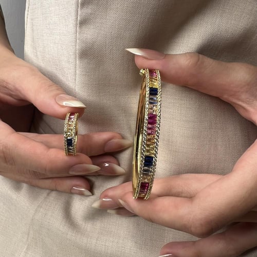 بنجره زريكون مدرج مع خاتم