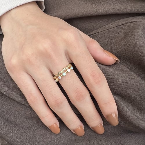 خاتم العين ملون