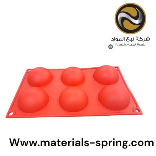 سلكون شكل نصف كرة 6 قطع بنفسجي 1009