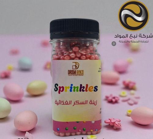رشات سكر سبرلكز أحمر وسط وزن من 70 الى 75 جرام