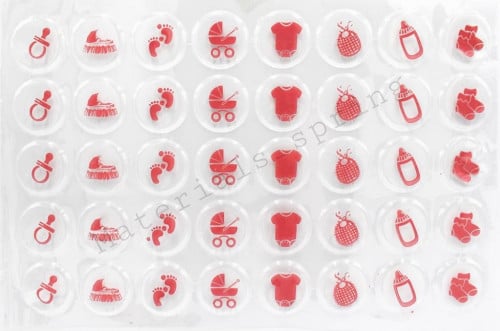 ورق ترانس فير شفاف شكل مولود برضاعه