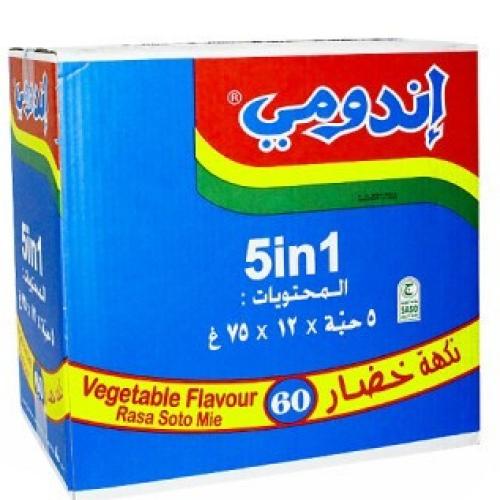 إندومي نكهة خضار 60 حبة × 75 جرام