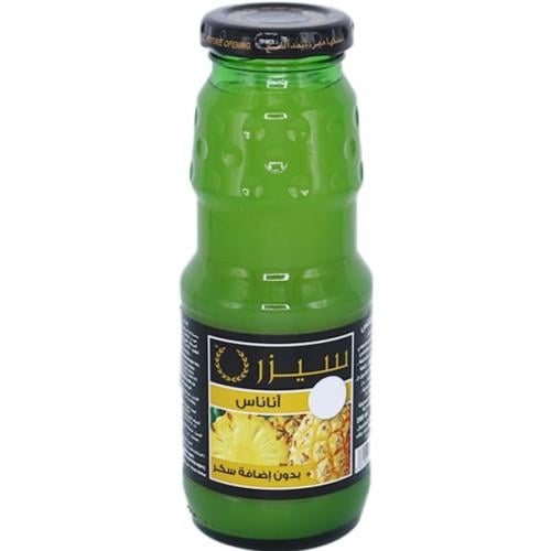 سيزر عصير أناناس بدون إضافة سكر 250 مل 24 عبوة