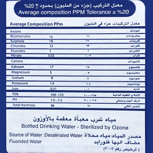 مياه فالين ابو نص 330 مل 40 عبوة