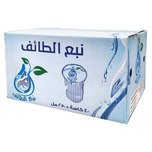 مياه نبع الطائف كاسات 250 مل 40 عبوة