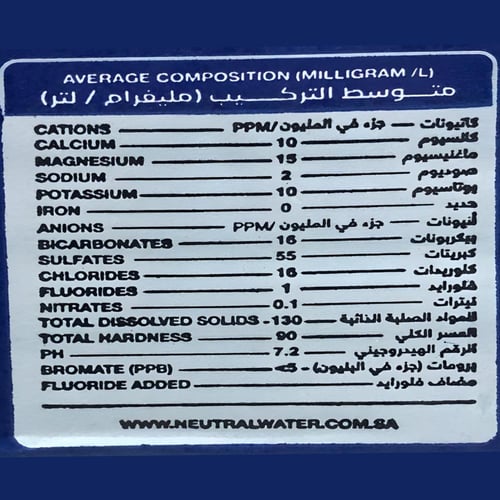 عرض رمضان مياه نيوترل ابو نص 330 مل