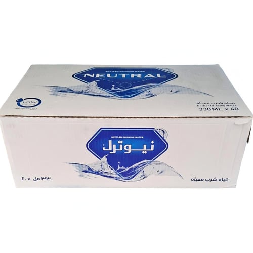 مياه نيوترل ابو نص 330 مل 40 عبوة