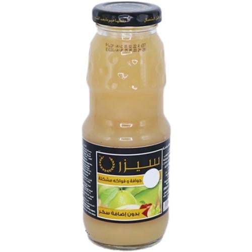 سيزر جوافة و فواكه مشكلة بدون إضافة سكر 250 مل 24...