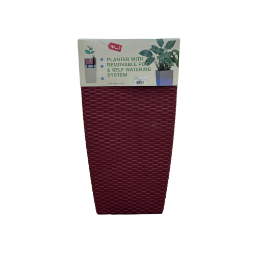 مركن كبير احمر مزخرف مع نقاط (ماركة go green)