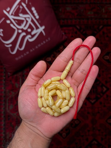 كهرمان صنوبري مبرقع جبس حر