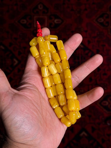 كهرمان برميلي حر قديم ماخذ لون