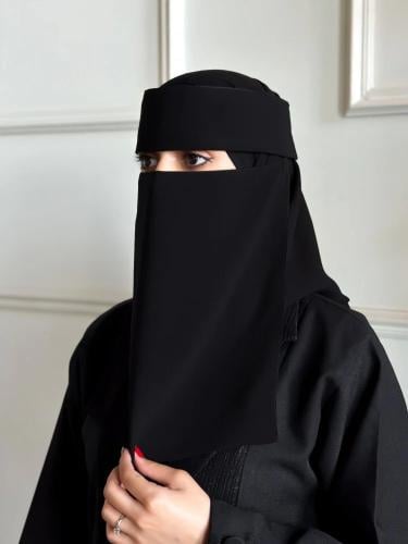 نقاب فاتن إسلامي طويل | مطاط واحد