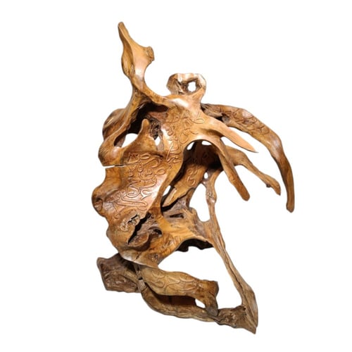 تحفة خشبية "ابداع الجذور"