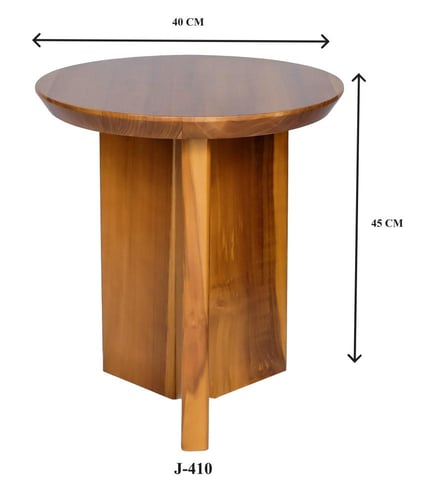 طاولة جانبيّة مُميزة خشب طبيعي