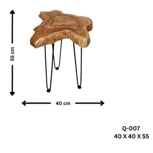 طقم طاولة خشب طبيعي