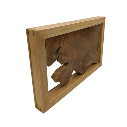 منحوتة خشبيّة إطار الأفق