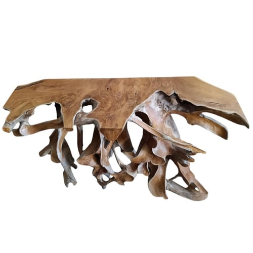 مدخل جذع خشب طبيعي