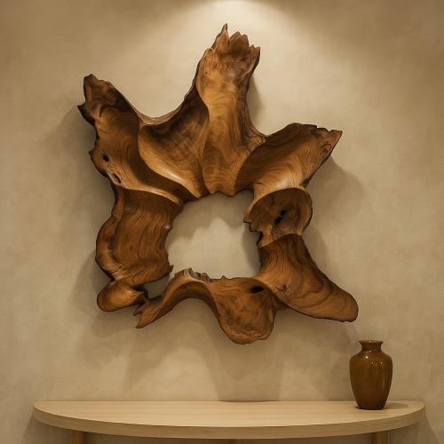 جدارية ديكور خشبية