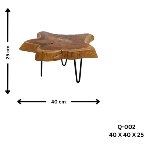 طقم طاولة أرضي خشب طبيعي