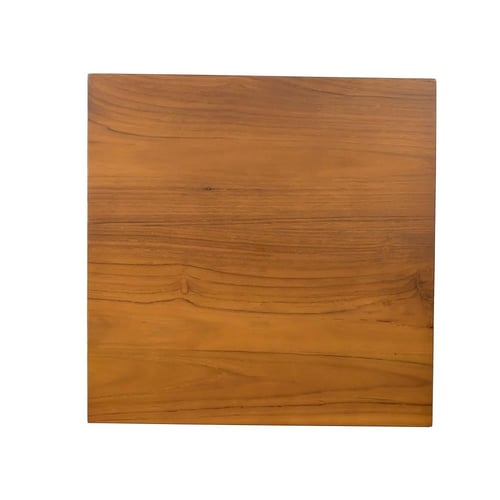 طاولة مربعة خشب طبيعي