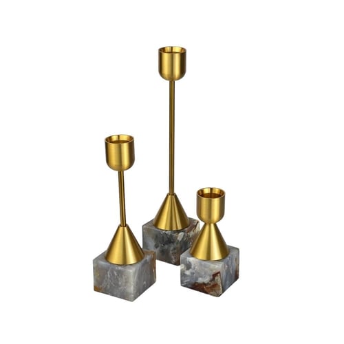 شمعدان عقيق مربع