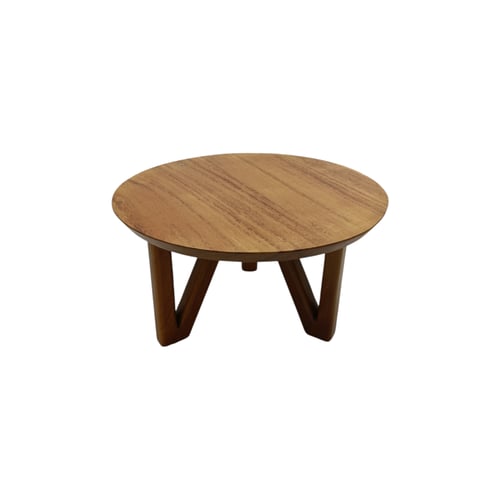 طاولة دائرية أرضية خشب طبيعي