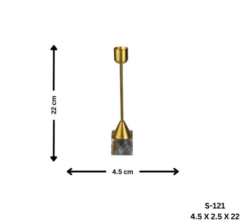 شمعدان عقيق مربع