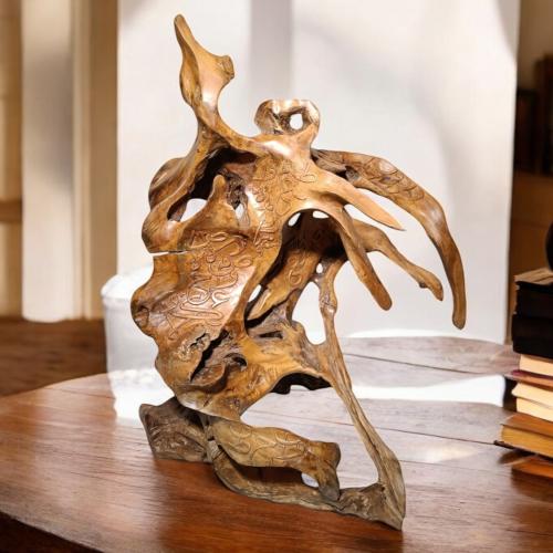 تحفة خشبية "ابداع الجذور"