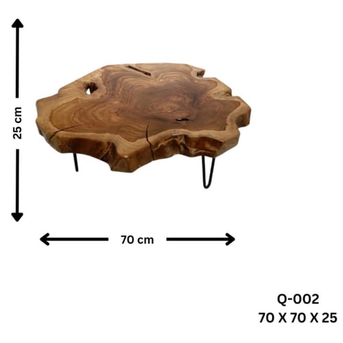 طقم طاولة أرضي خشب طبيعي