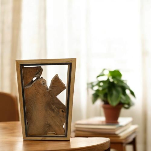 منحوتة خشبيّة إطار الأفق