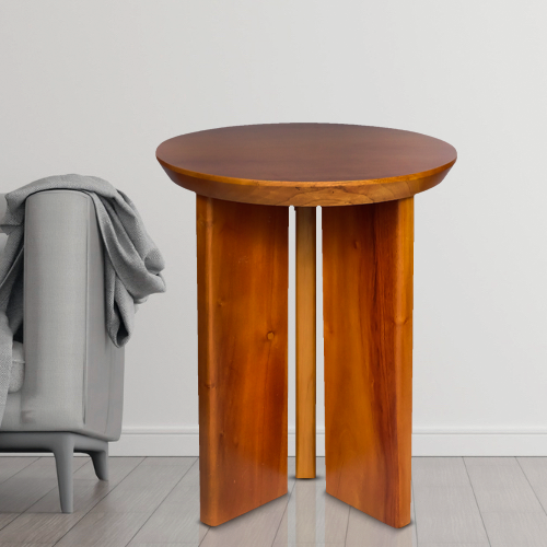 طاولة جانبيّة مُميزة خشب طبيعي