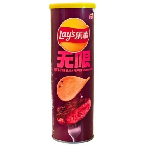 ليز صيني ستاكس بنكهة ستيك والفلفل الأسود 90g