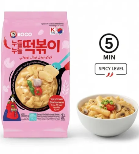 نودل توبوكي بكريمة الكاربونارا الحارة 236g