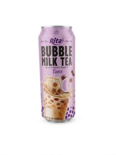 مشروب ريتا بوبل تي بنكهة التارو 490ml