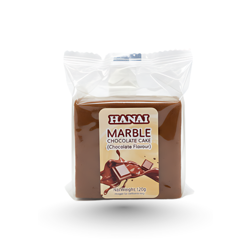 كيك ياباني اسفنجي هاناي ماربل بنكهه الشوكولاتة