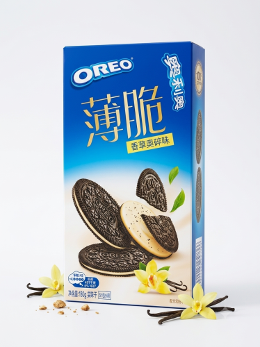 بسكويت اوريو صيني بنكهة الفانيلا حجم كبير 190g