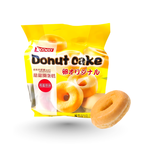 كيك الدونات الأسفنجي بالنكهة الأصلية يحتوي على 8 ق...