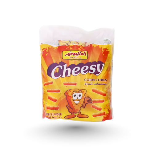 المليونير تشيزي الذرة بنكهة الجبنة كيس كبير 14 حبة