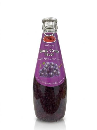 مشروب بذور الريحان بنكهة العنب الاسود 290ml