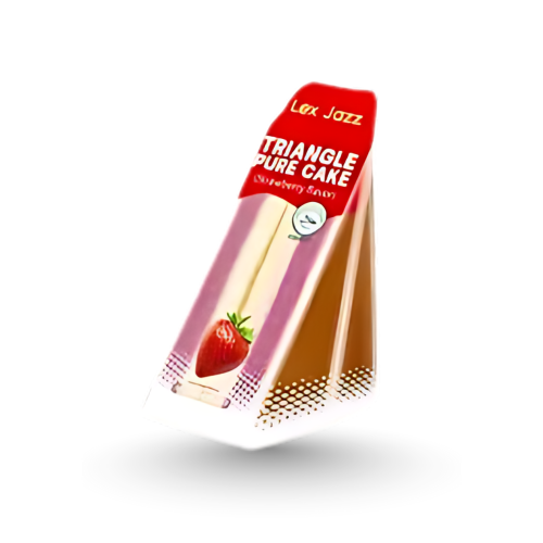 كيك ياباني اسفنجي مثلث بنكهة الفراولة