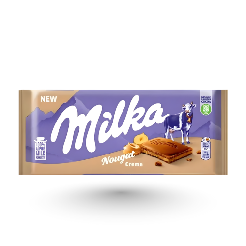 ميلكا لوح nougat cream مستورد من المانيا 92g
