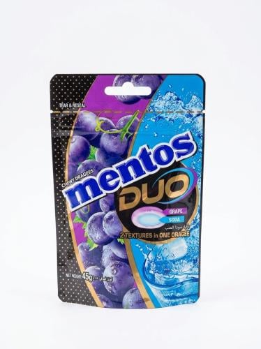 مينتوس دو بنكهة صودا العنب Mentos duo