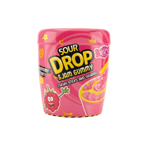 حلاوة ساور دروب جيلي تغميس بنكهة التوت الاحمر 29g