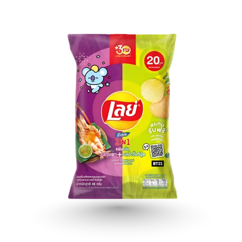 ليز تايلاندي الروبيان المشوي وصلصة المأكولات البحر...