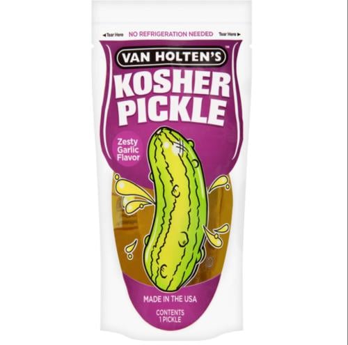 فان هولتينز خيار مخلل بنكهة الثوم اللاذع