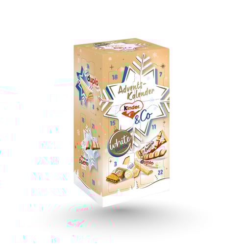 كالندر مفاجآت كيندر اند كو -الإصدار الأبيض يحتوي ع...