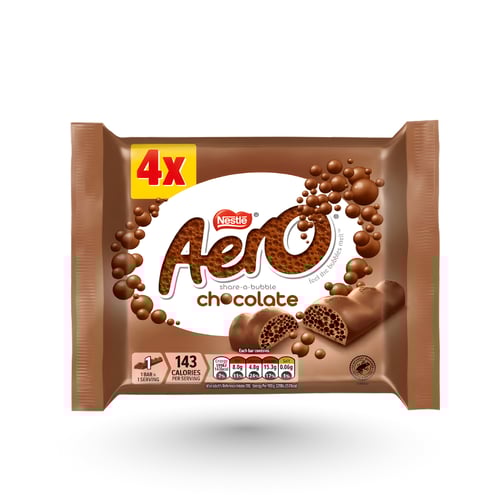 ايرو شوكولاتة بالحليب تحتوي على ٤ حبات